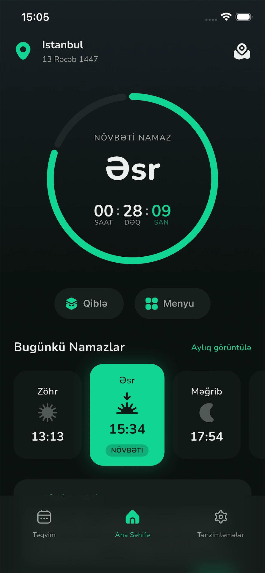 WAQT Namaz Vaxtları Tətbiqi