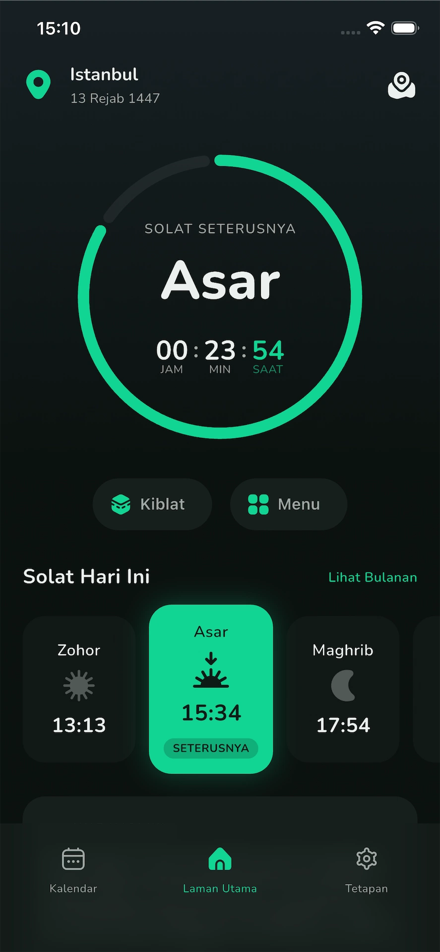 Aplikasi Waktu Solat WAQT