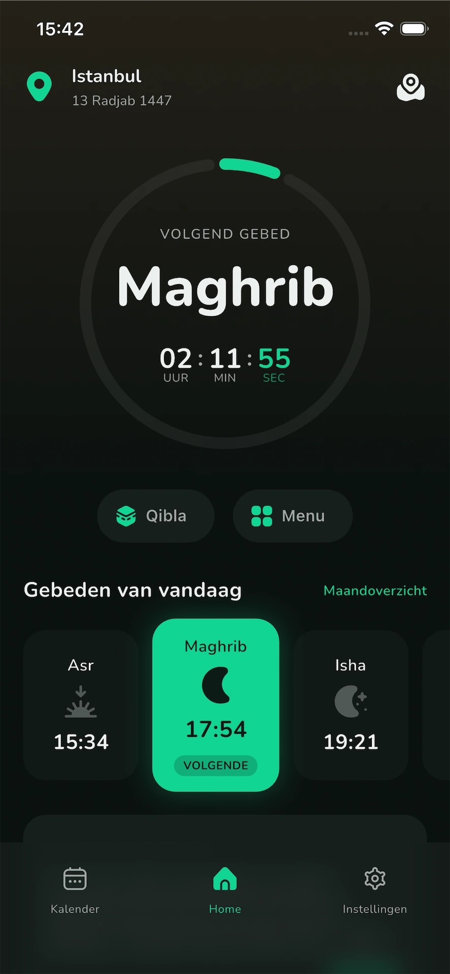 WAQT Gebedstijden App